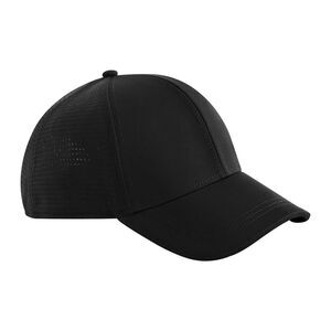 Beechfield Club Contrast Detail Baseball Cap / Black
